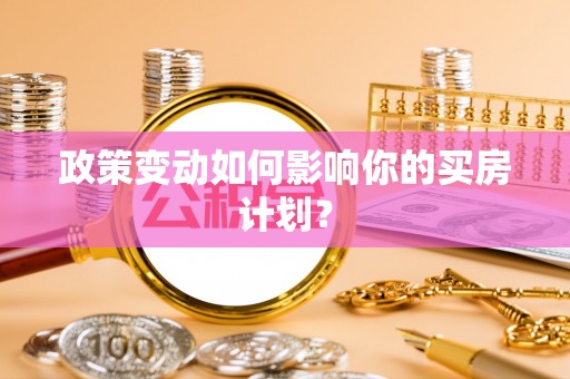 大内政策变动如何影响你的买房计划？