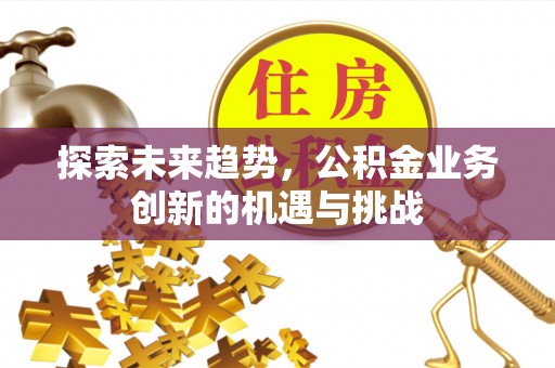 大内探索未来趋势，公积金业务创新的机遇与挑战