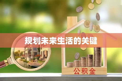 大内规划未来生活的关键