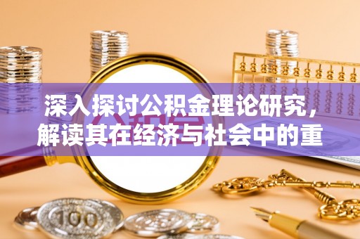 大内深入探讨公积金理论研究，解读其在经济与社会中的重要角色