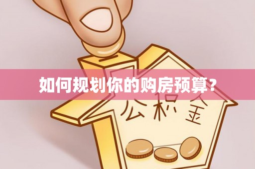 大内如何规划你的购房预算？