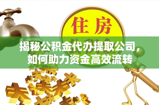 大内揭秘公积金代办提取公司，如何助力资金高效流转