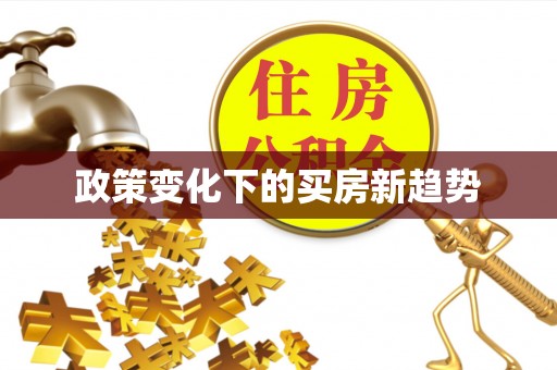 大内政策变化下的买房新趋势