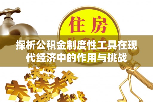 大内探析公积金制度性工具在现代经济中的作用与挑战