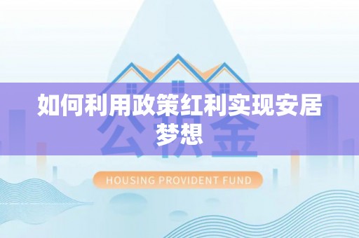 大内如何利用政策红利实现安居梦想