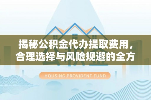 大内揭秘公积金代办提取费用，合理选择与风险规避的全方位解析