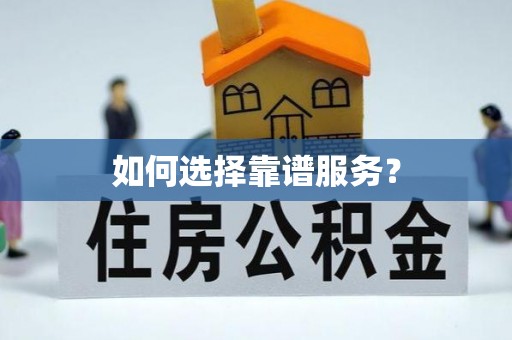 大内如何选择靠谱服务？