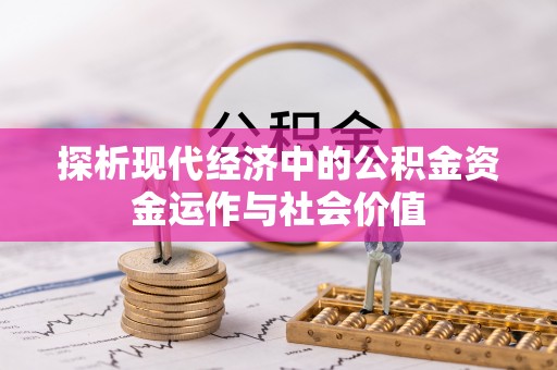 大内探析现代经济中的公积金资金运作与社会价值