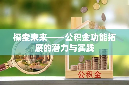 大内探索未来——公积金功能拓展的潜力与实践