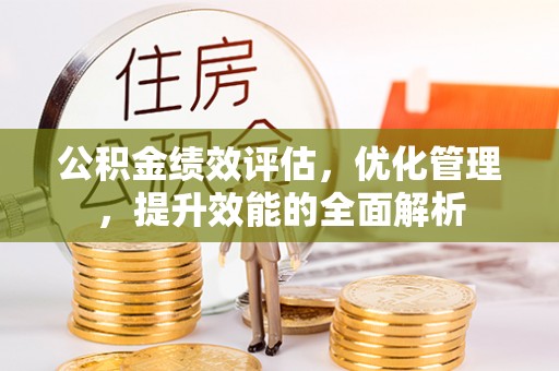 大内公积金绩效评估，优化管理，提升效能的全面解析