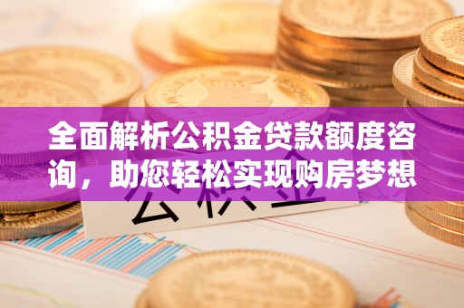 大内全面解析公积金贷款额度咨询，助您轻松实现购房梦想